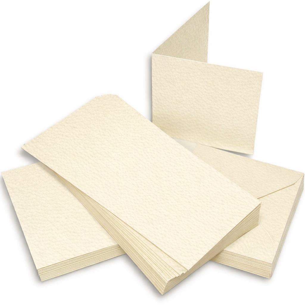 Ivory Hammered Card Packs